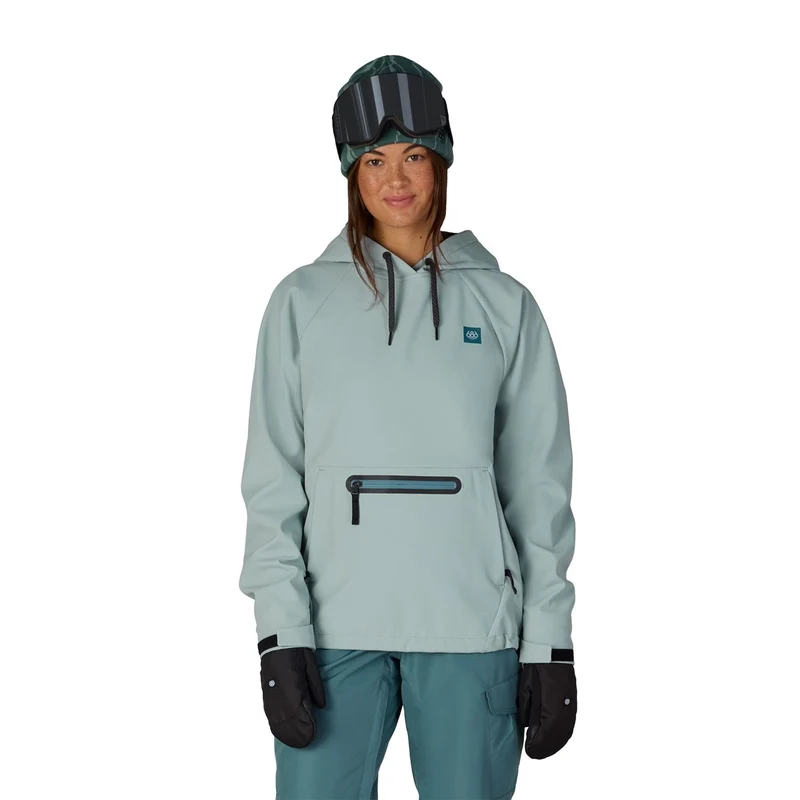 686 Women's Waterproof Hoody Dusty Marine / XL