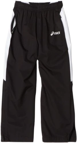 ASICS Youth Caldera Warm-Up Pants, Black/White Medium (10-12)