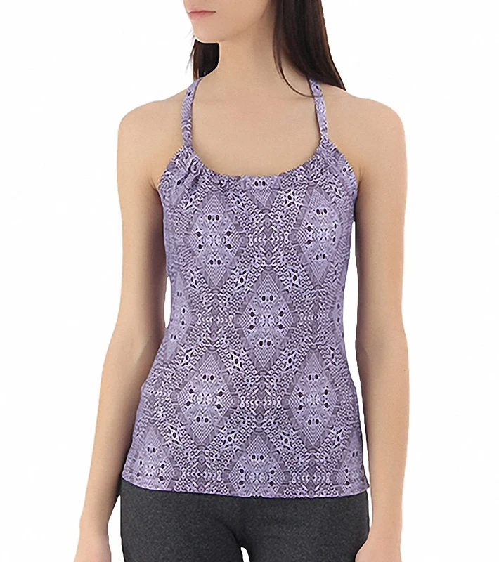prAna Women's Quinn Yoga Top Lupine Kaleidoscope / M