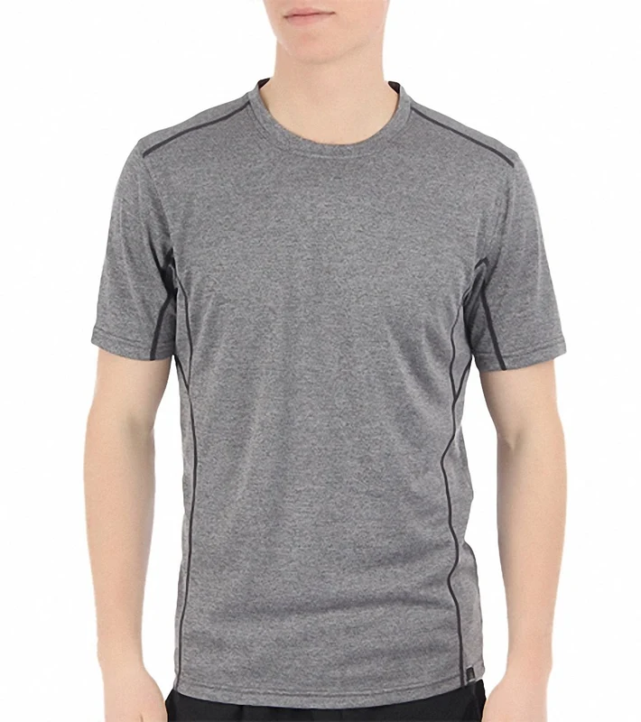 prAna Men's Talon Yoga Crew Charcoal / L