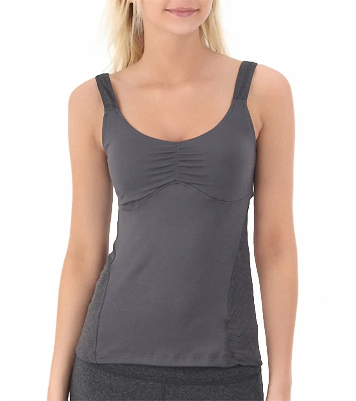 prAna Women's Raquel Yoga Top Coal / M