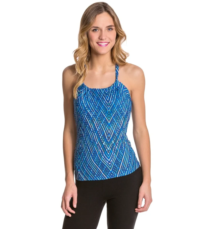 prAna Women's Quinn Yoga Top Pinkberry Sierra / XL