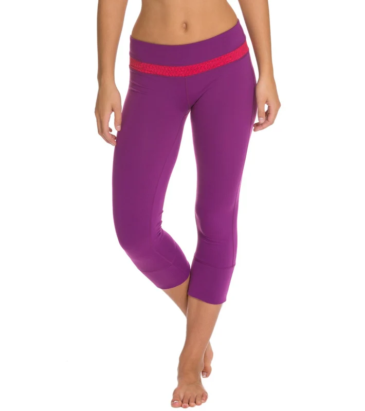 prAna Clover Capri Red Violet Diamond / XS