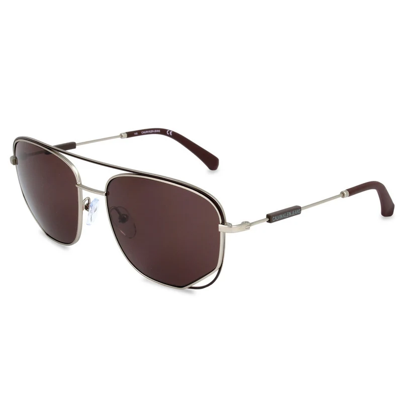 Calvin Klein Jeans Polycarbonate Brown Sunglasses One Size