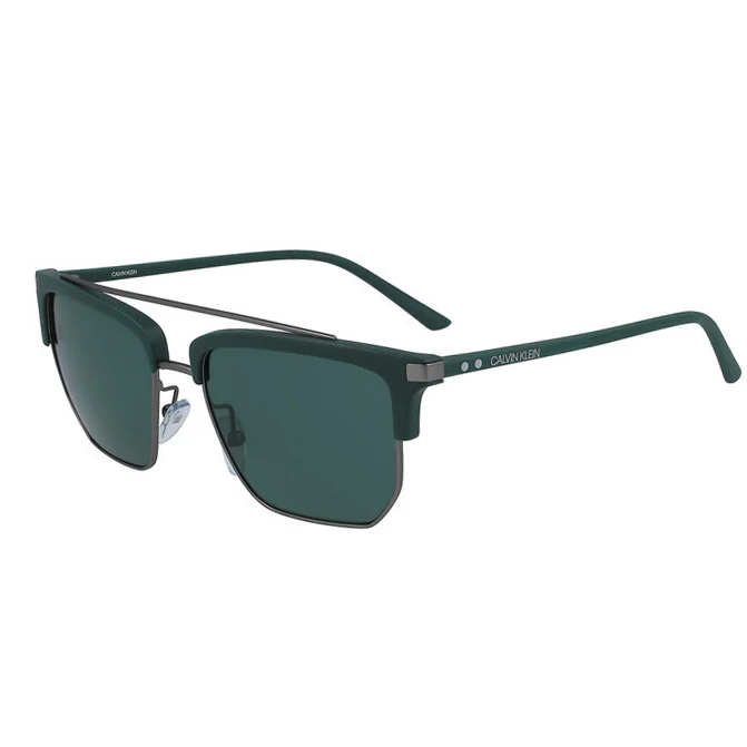Calvin Klein Pilot Mens Green Sunglasses One Size
