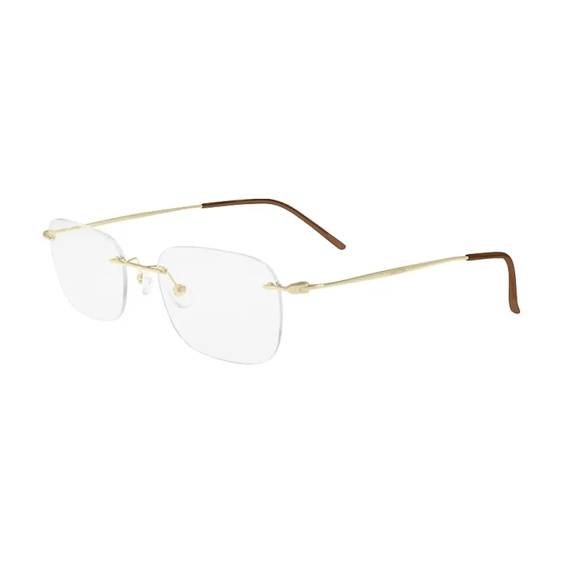 Armação para Óculos de Grau Unissex Calvin Klein CK22125TD Dourado e Marrom