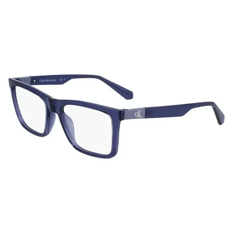 Armação de Óculos de Grau Unissex Calvin Klein Jeans Retangular CKJ23649 Cor Azul Índigo Armação de Óculos de Grau Unissex Calvin Klein Jeans Retangular CKJ23649 Cor A