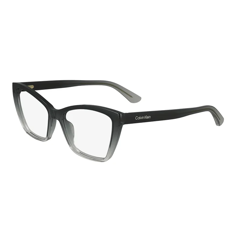 Armação para Óculos de Grau Feminino Calvin Klein CK24523 Preto e Cinza