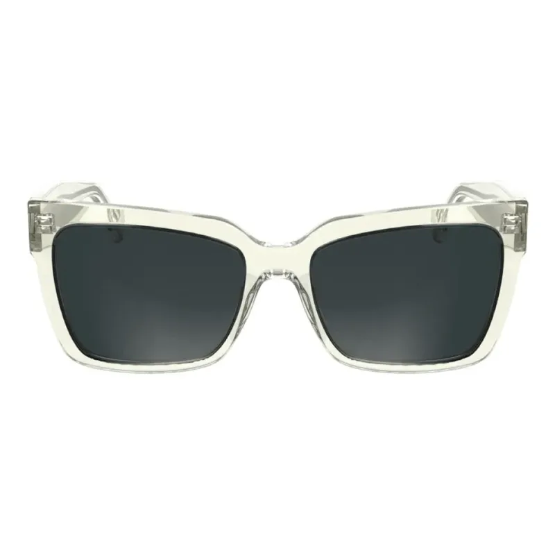 Óculos de Sol Calvin Klein Jeans CKJ2460 Feminino Quadrado Acetato Cristal