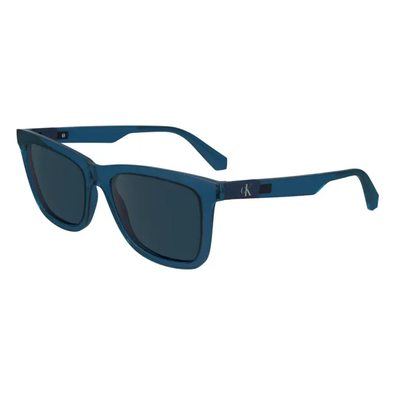 Óculos de sol Unissex Calvin Klein Jeans Retangular CKJ24601S Cor Azul Cristal Óculos de sol Unissex Calvin Klein Jeans Retangular CKJ24601S Cor A