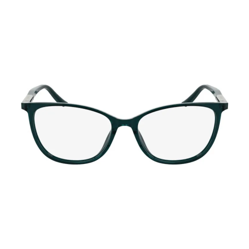 Armação para Óculos de Grau Feminino Calvin Klein CK25512 Verde Petróleo Transparente