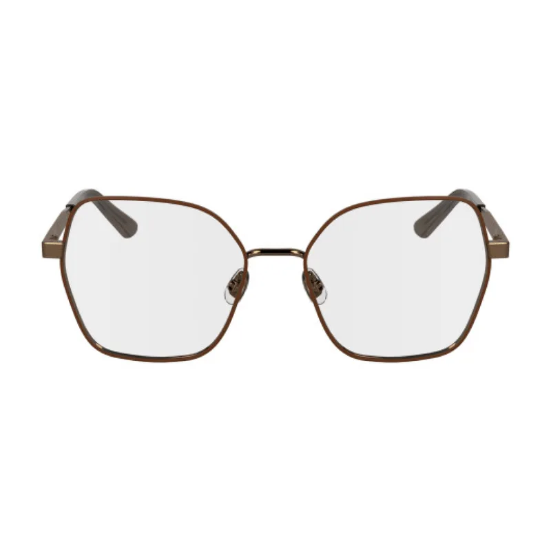Armação para Óculos de Grau Feminina Calvin Klein CK24112 N783 Dourado e Nude