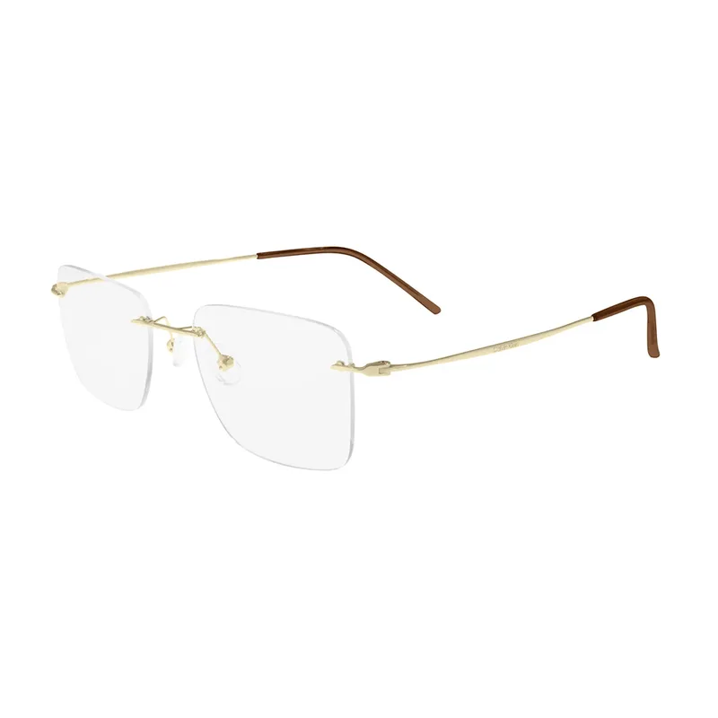 Armação para Óculos de Grau Unissex Calvin Klein CK22125TB Dourado e Marrom