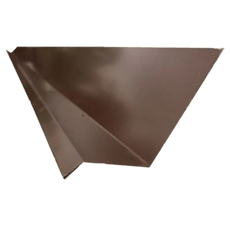 Gentek Drip Cap - Aluminum - Brown - 10-ft L x 3-in W x 1 1/4-in D