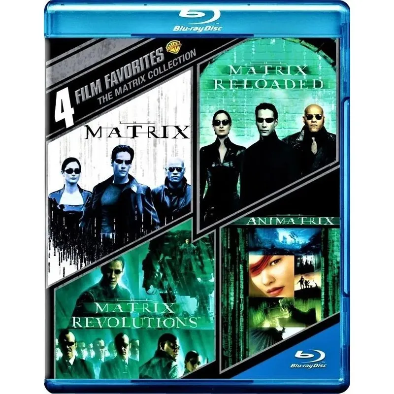 Blu-ray Coleção Matrix + Animatrix 4 Discos Dub Leg Original