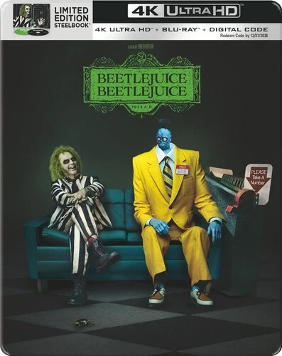 Beetlejuice Beetlejuice New / 4K Ultra HD Blu-ray / Beetlejuice Beetlejuice (Steelbook) (WHV1000854024UHD)