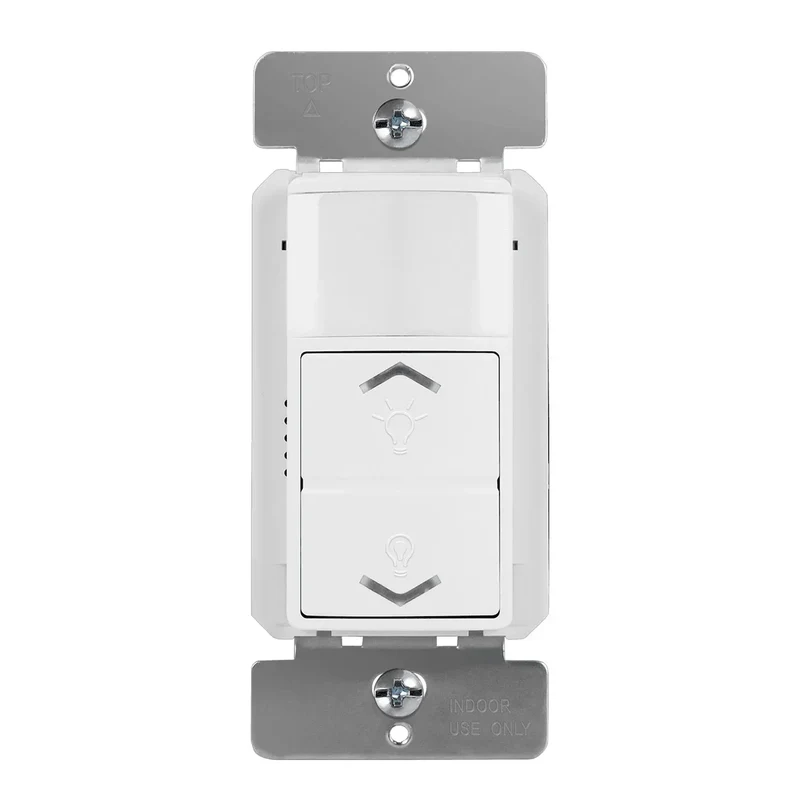 Occupancy/Vacancy Motion Sensor Dimmer Switch - PIR 180° Coverage | 0-10V & Full Range Phase Dimming / White