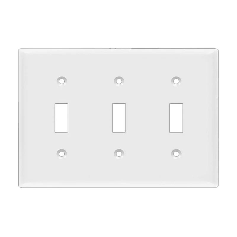 Enerlites 3-Gang Toggle Switch Wallplate