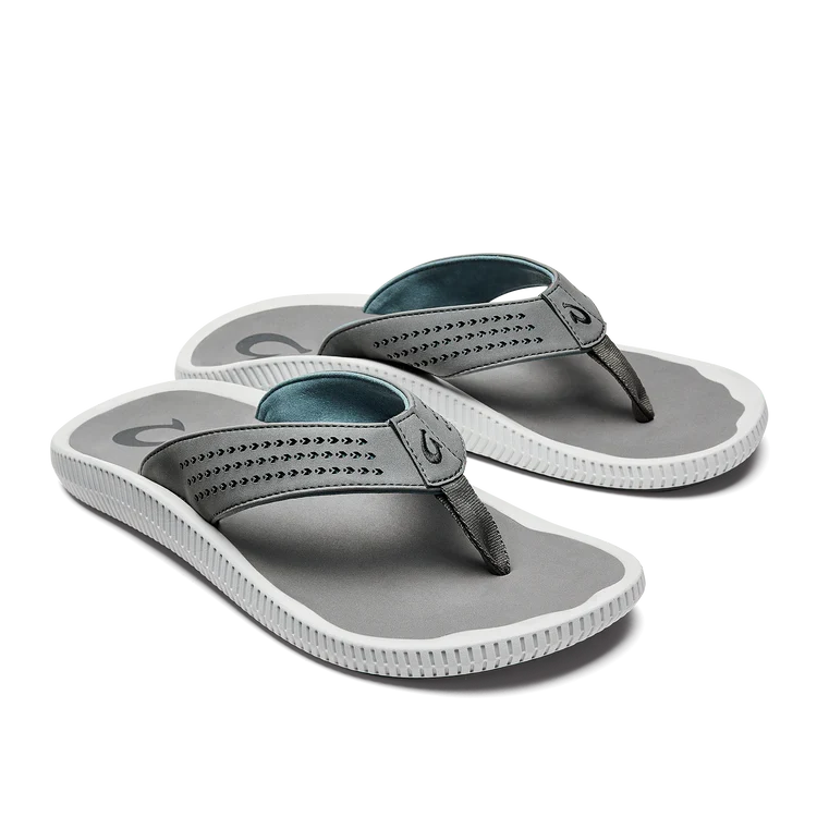 OluKai Men's Ulele Sandals STONE/STONE / 10