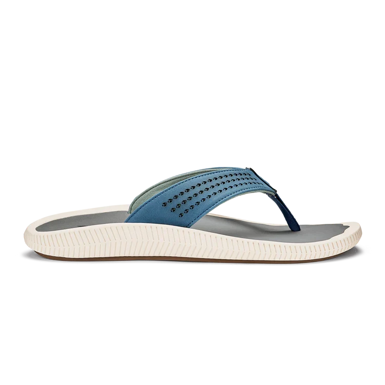 OluKai Men's Ulele Sandals SLATE BLUE/CHARCOAL / 12