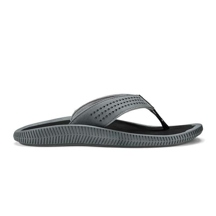 OluKai Men's Ulele Sandals BLUE DEPTH/CHARCAOL / 8