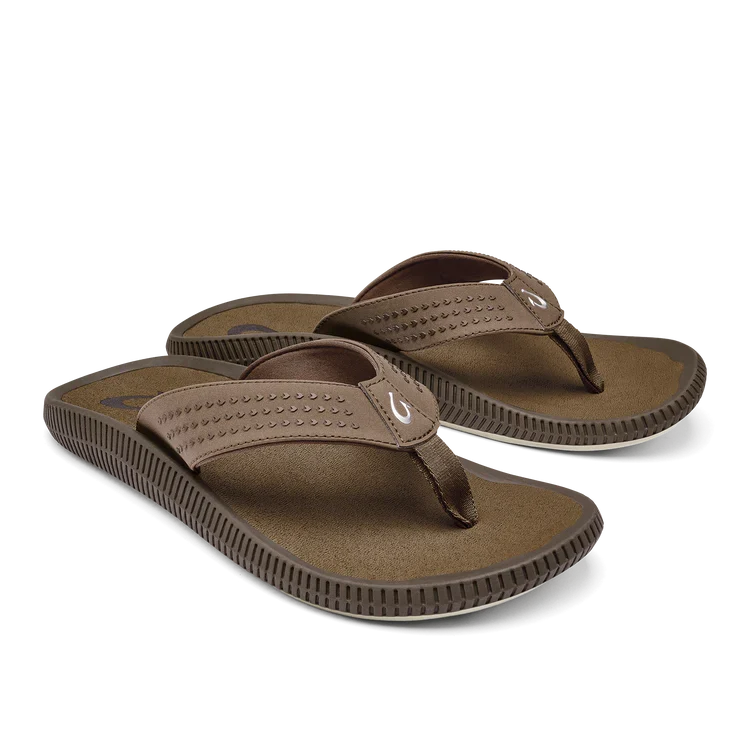 OluKai Men's Ulele Sandals MUSTANG/MUSTANG / 10