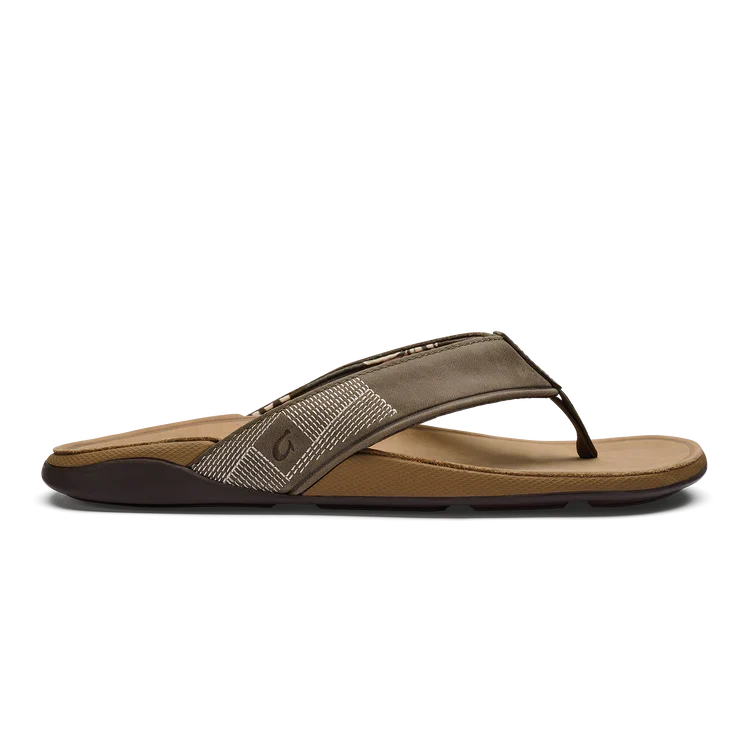 OluKai Men's Tuahine Sandals HUNTER/GOLDEN SAND / 14