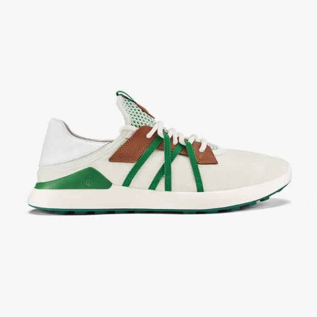 Olukai Men's Manele Golf WHITE/BAMBOO / 12