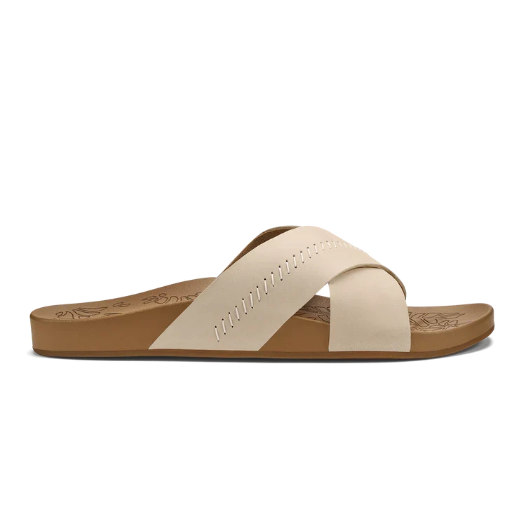 OluKai Women's Kīpe‘a ‘Olu Sandal PUKA/TAN / 11