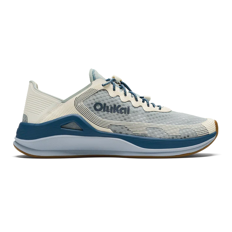Olukai Men's Ahi - Performance Marine Shoe BLUE PEARL/WHITE SAND / 10