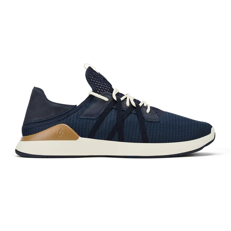 OluKai Men's Mio Lī Sneaker TRENCH BLUE/NATURAL / 12