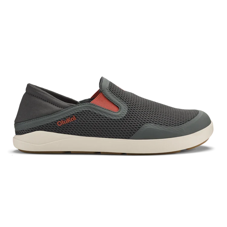 OluKai Men's Moku Slip-On Shoe ISLAND SALT/KOI / 8