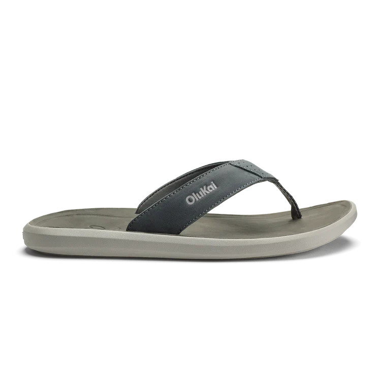 OluKai Men's Pili Sandal ROCK/ASH / 14