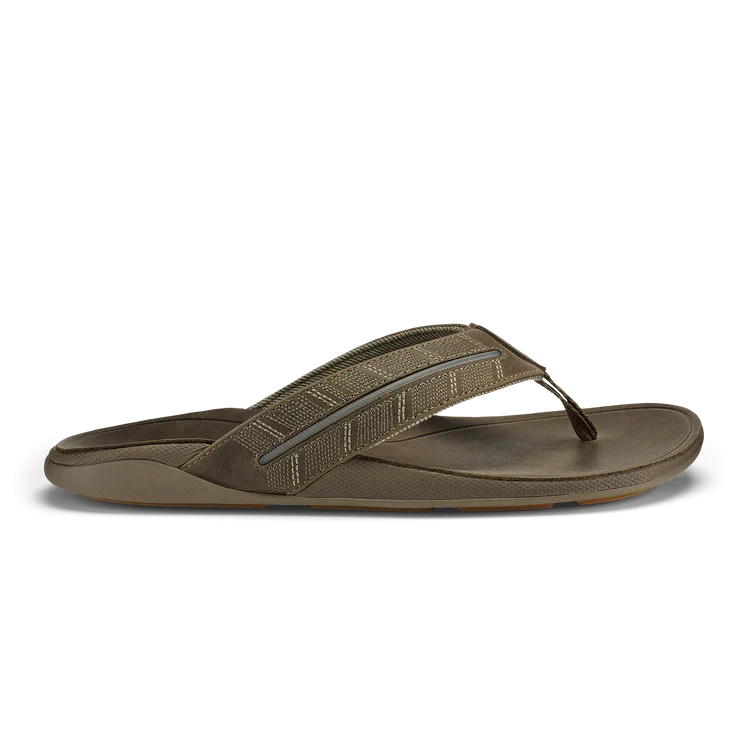 OluKai Men's Tuahine Palm Sandal MUSTANG/MUSTANG / 9