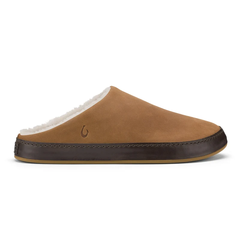 Olukai Toffee/Dk Java Lolii Men's Mule Slippers 10563-3348 BROWN / 11 / M