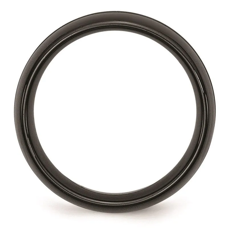 Cerâmica Preto 8mm Escovado E Banda Polida