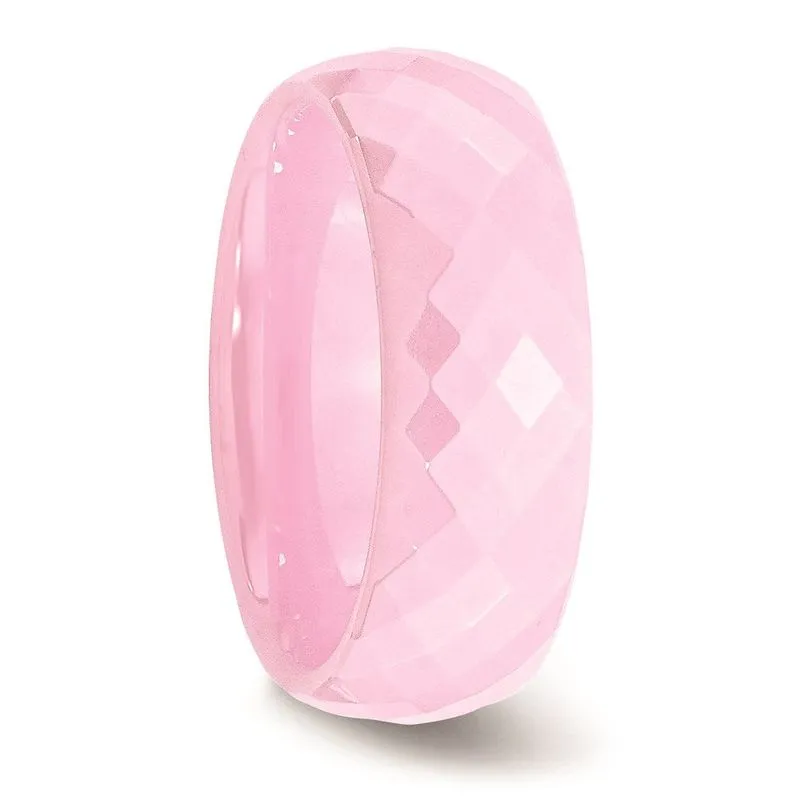 Cerâmica Rosa Facetada 7,5 Mm Banda Polida