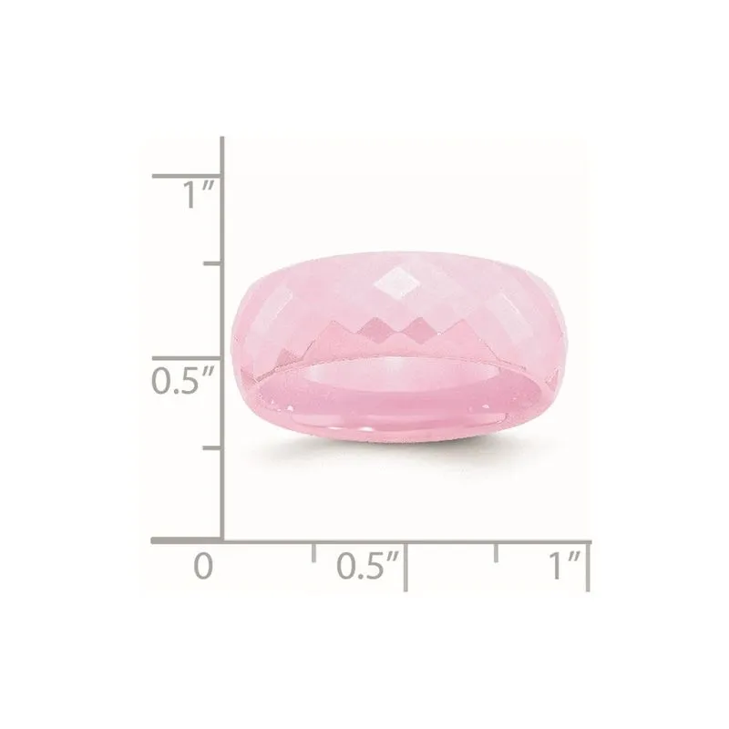 Cerâmica Rosa Facetada 7,5 Mm Banda Polida