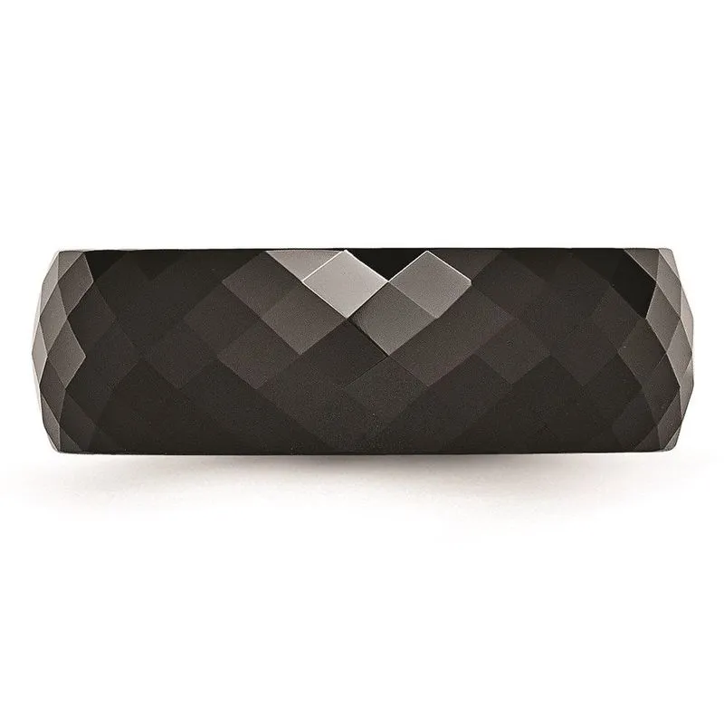 Cerâmica Preto Facetado 7.5mm Banda Polida