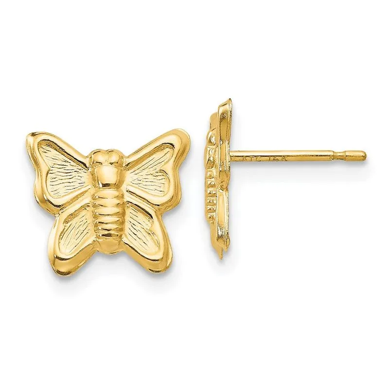 14k Madi K Brincos De Borboleta Post