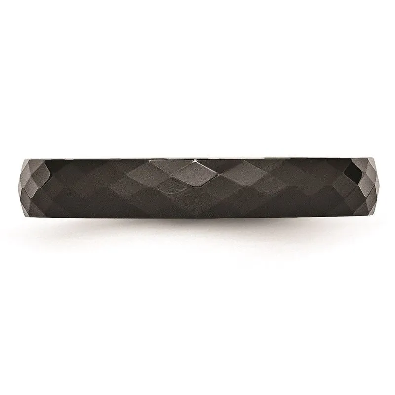 Cerâmica Preto 4mm Facetado Banda Polida