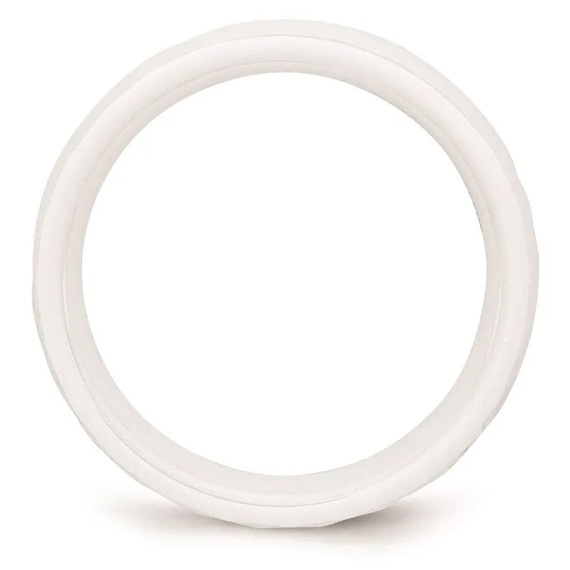 Cerâmica Branca 6mm Facetada Banda Polida