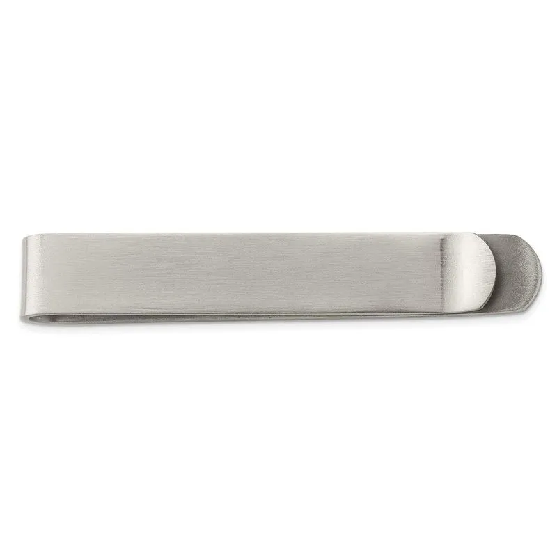 Barra De Gravata Escovada De Aço Inoxidável / Money Clip