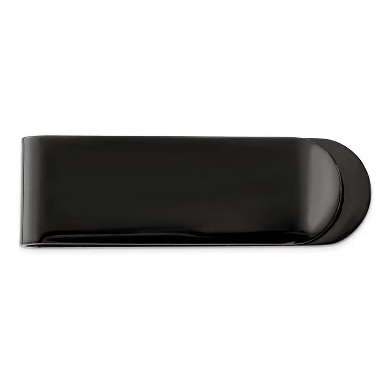 Aço Inoxidável Escovado Preto Ip-chapeado Money Clip