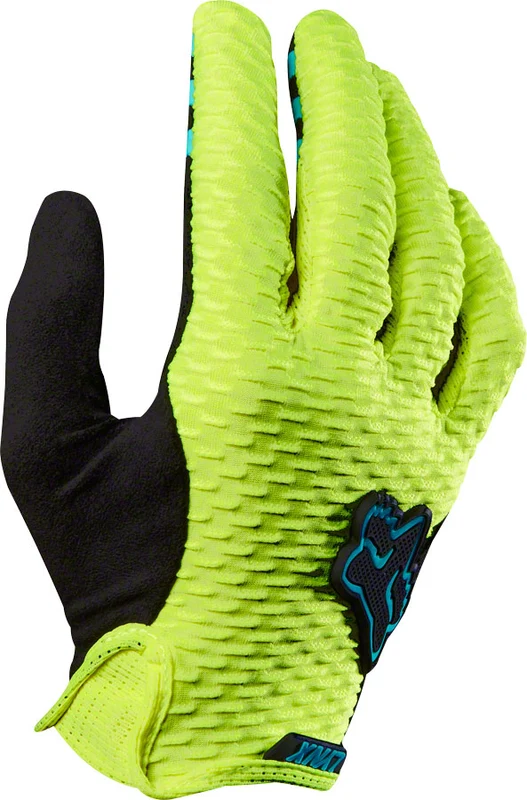 Fox Racing Lynx Women's Full Finger Glove Flo Yellow LG