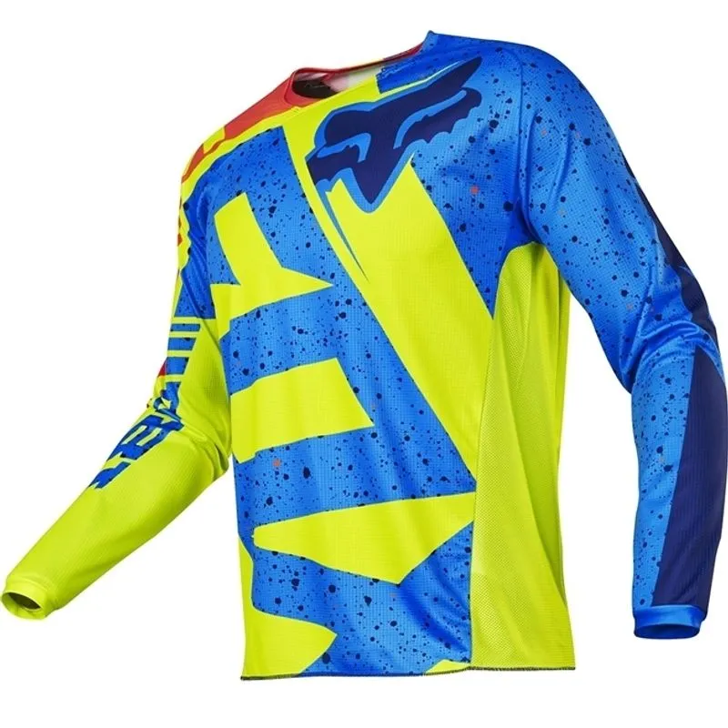 Camisa Fox 180 Nirv Amarela/azul
