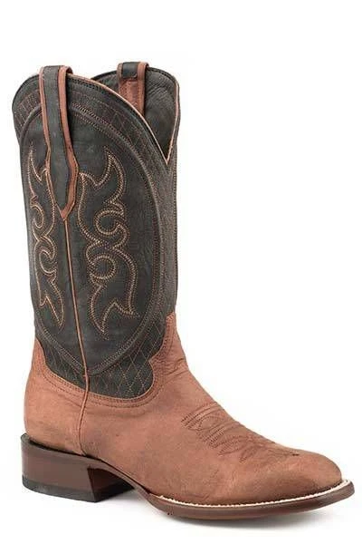 Stetson Mens Westby Boots Brown/Black / 12 D