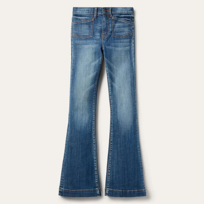 Stetson 921 High-Rise Flare Jeans Medium Blue Medium Blue / 6 / L