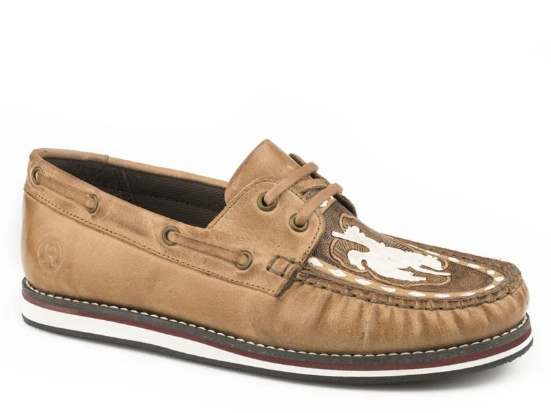 Roper Ladies Filly Bronc Rider Shoes Burnished Beige / 8