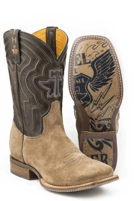 Tin Haul Mens Rough Around the Edges Boots Tan/Brown / 9.5 D